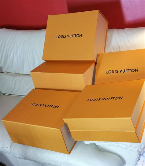 empty Louis Vuitton boxes